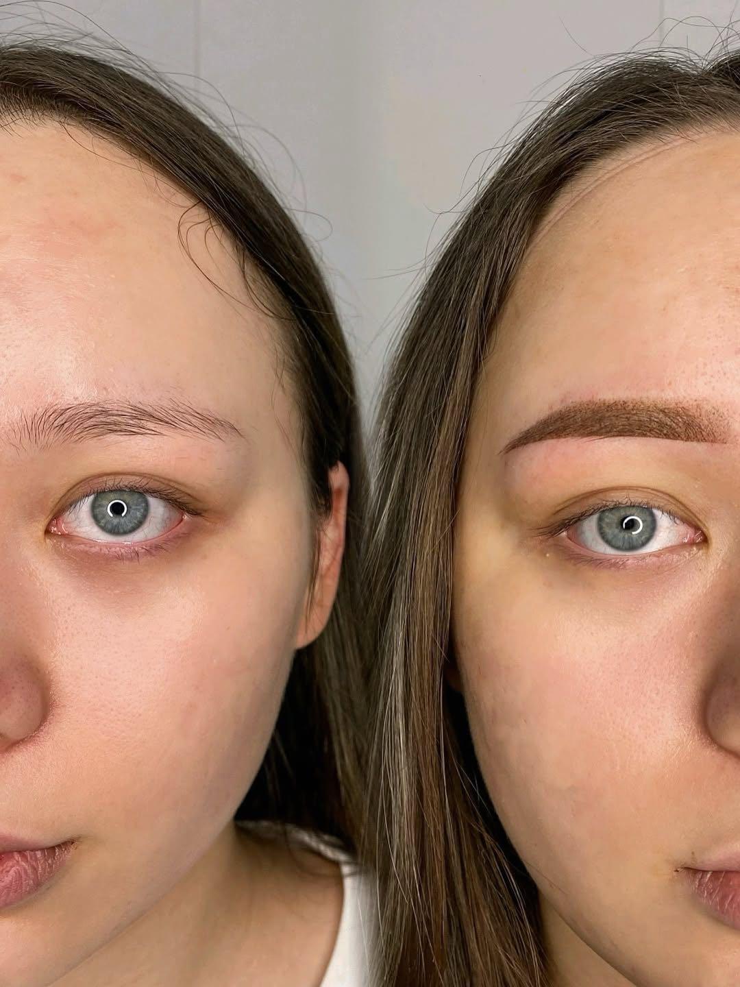 Trajna šminka obrva - puder tehnika - AmiSo Beauty Studio, Novi Sad Trajna šminka Lice Trajna šminka, Novi Sad, Centar - Stari grad