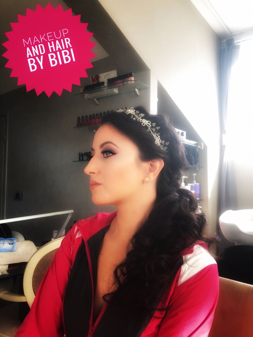 Bibi beauty centar #beograd Make-up / šminkanje Profesionalno šminkanje + veštačke trepavice + svečana frizura