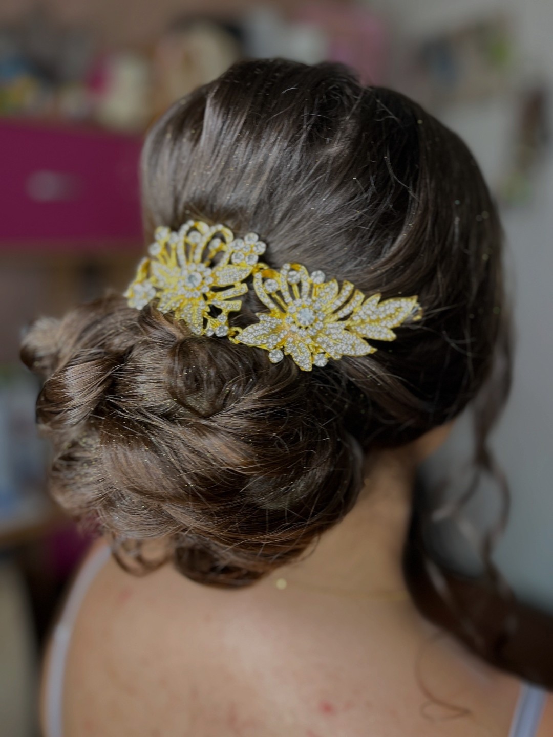 Golden beauty by Mimi #nis Svečane i frizure za svadbu Svečana frizura - punđa + detalji