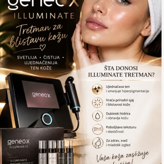 Anita M #novisad Tretman lica Geneo X Illuminate Geneo X lux Illuminate 
Za umornu kožu bez sjaja 