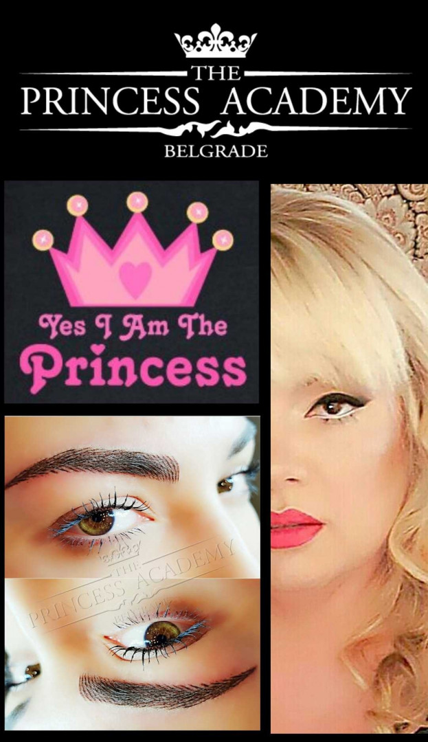 The Princess Academy #beograd Trajna šminka Puder obrve