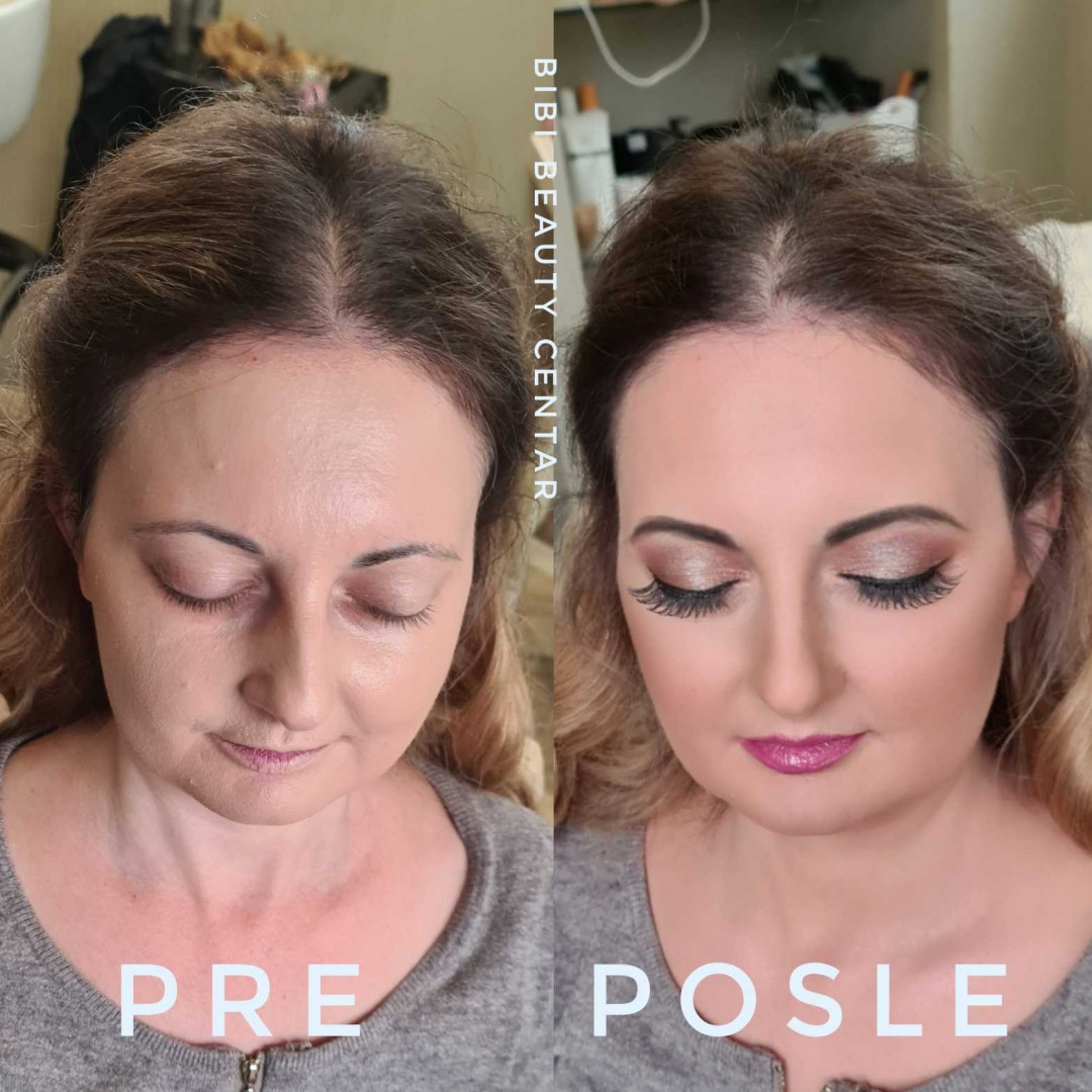 Bibi beauty centar #beograd Make-up / šminkanje Profesionalno šminkanje + veštačke trepavice