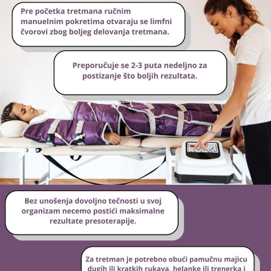 Ljiljana Radenković Hair studio #beograd Masaža za mršavljenje Presoterapija - 30 minuta