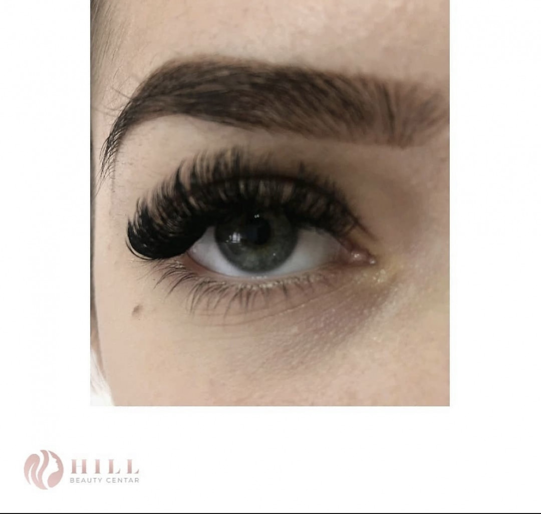 Hill Beauty Centar #beograd Nadogradnja trepavica Nadogradnja svilenih trepavica - ruski volumen