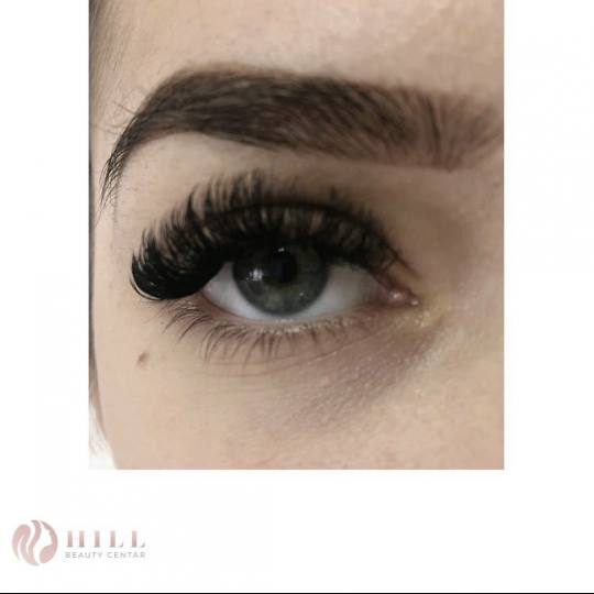 Hill Beauty Centar #beograd Nadogradnja trepavica Nadogradnja svilenih trepavica - ruski volumen