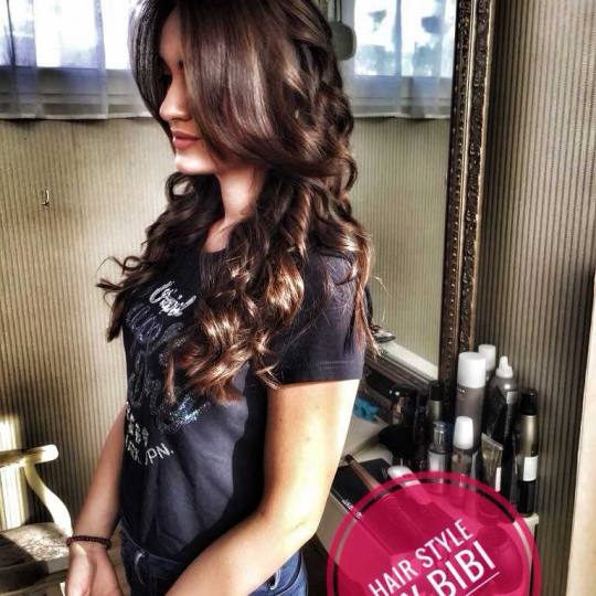 Bibi beauty centar #beograd Farbanje kose Farbanje cele dužine - izlazak iz crne boje frizura by bi