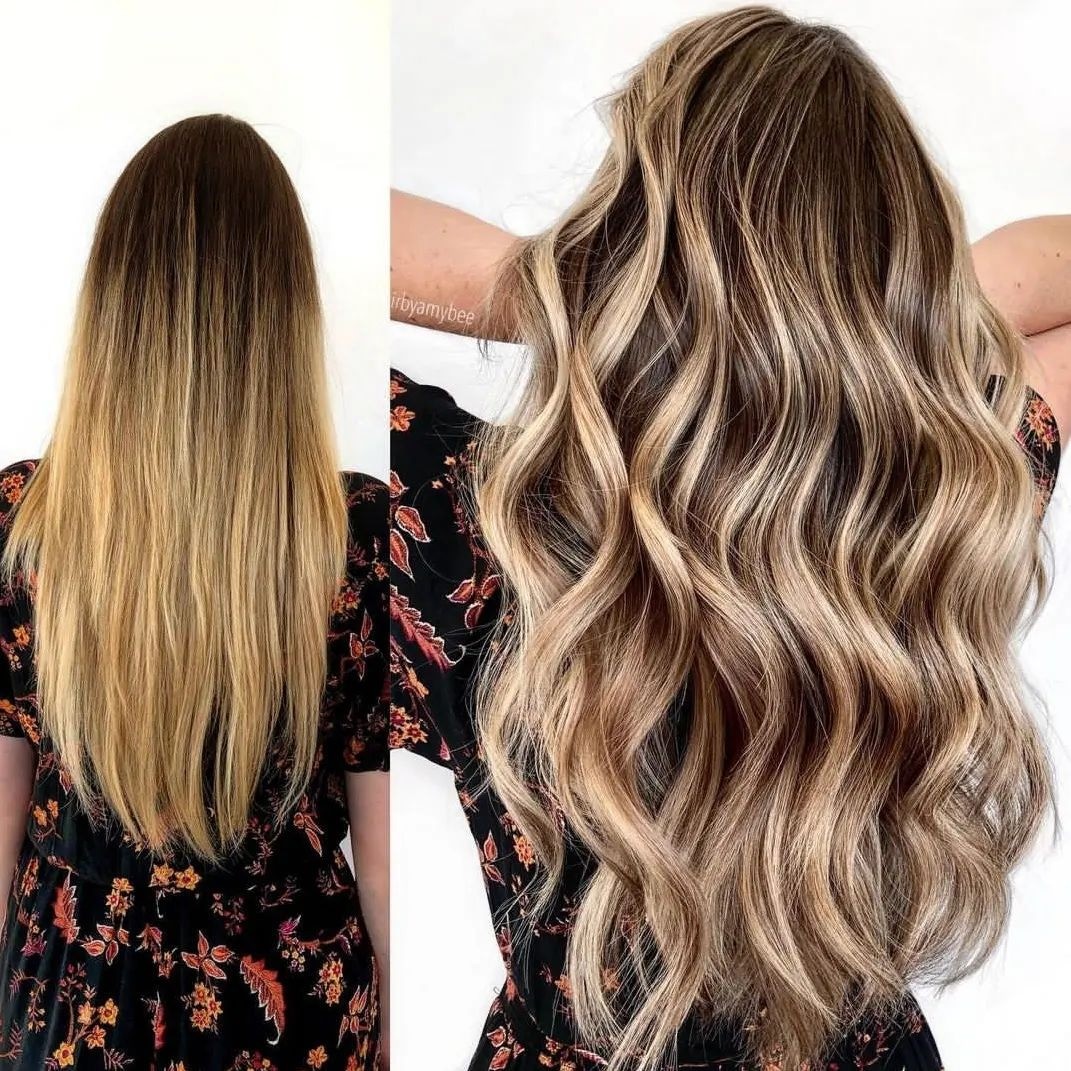 Sobhani Hair Studio #beograd Pramenovi Pramenovi na foliju+preliv - duga kosa