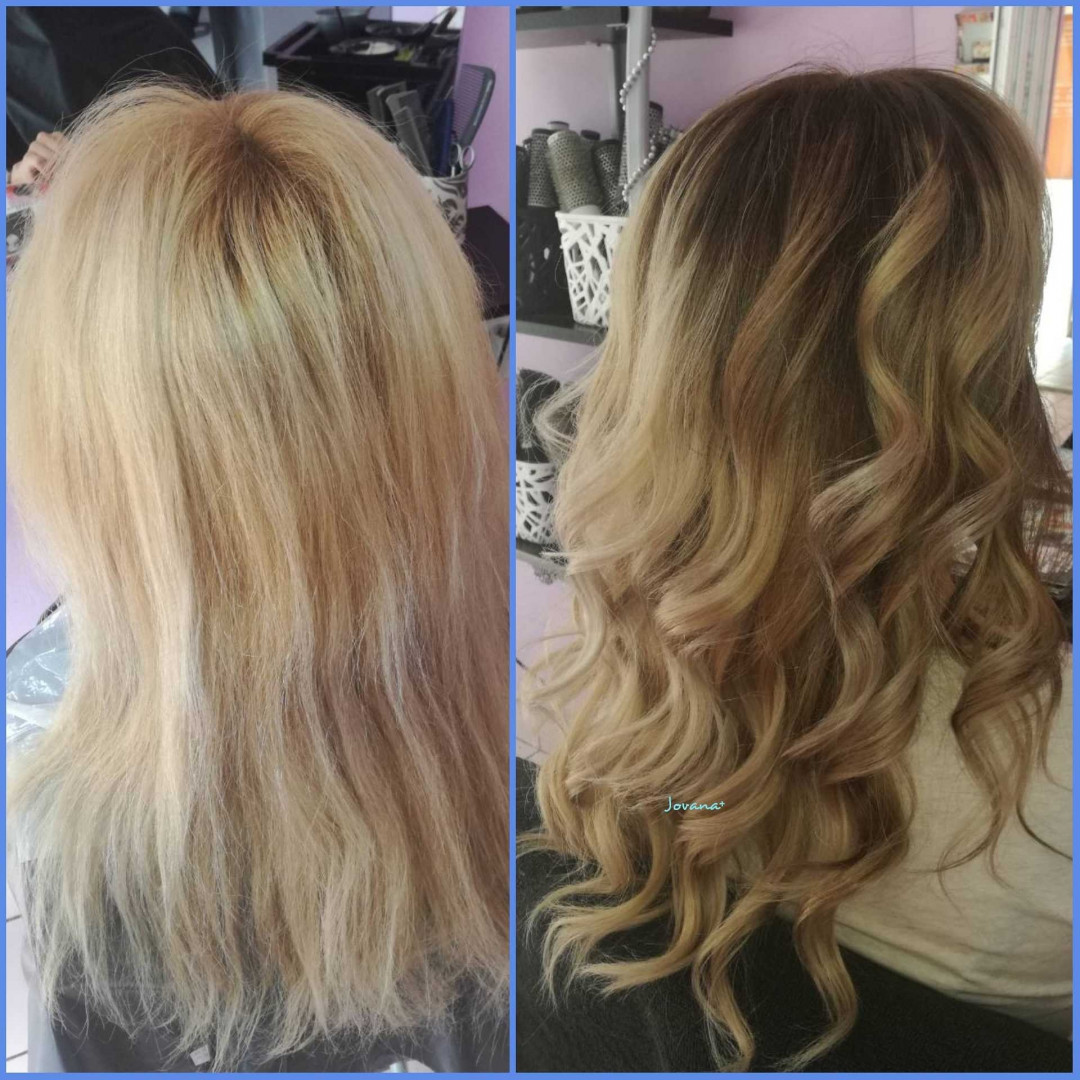 Ombre / sombre / balayage + preliv - duga kosa - Jovana +, Beograd Ombre, sombre, balayage Frizerski saloni Ombre, sombre, balayage, Beograd, Novi Beograd blokovi, Belville, Savski kej