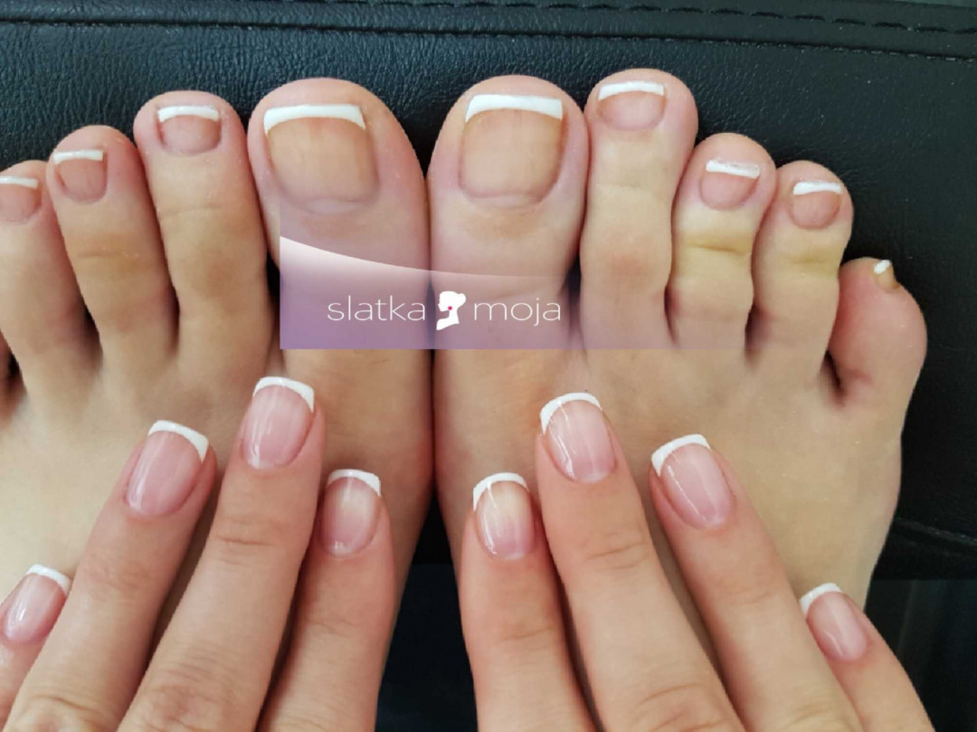 Gel lak + french - ruke - Slatka moja, Beograd Gel lak Nokti Gel lak, Beograd, Novi Beograd blokovi, Belville, Savski kej