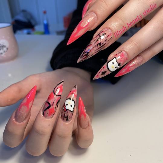 Blush Beauty Studio #beograd Izlivanje noktiju Izlivanje noktiju gelom + gel u boji - S dužina
