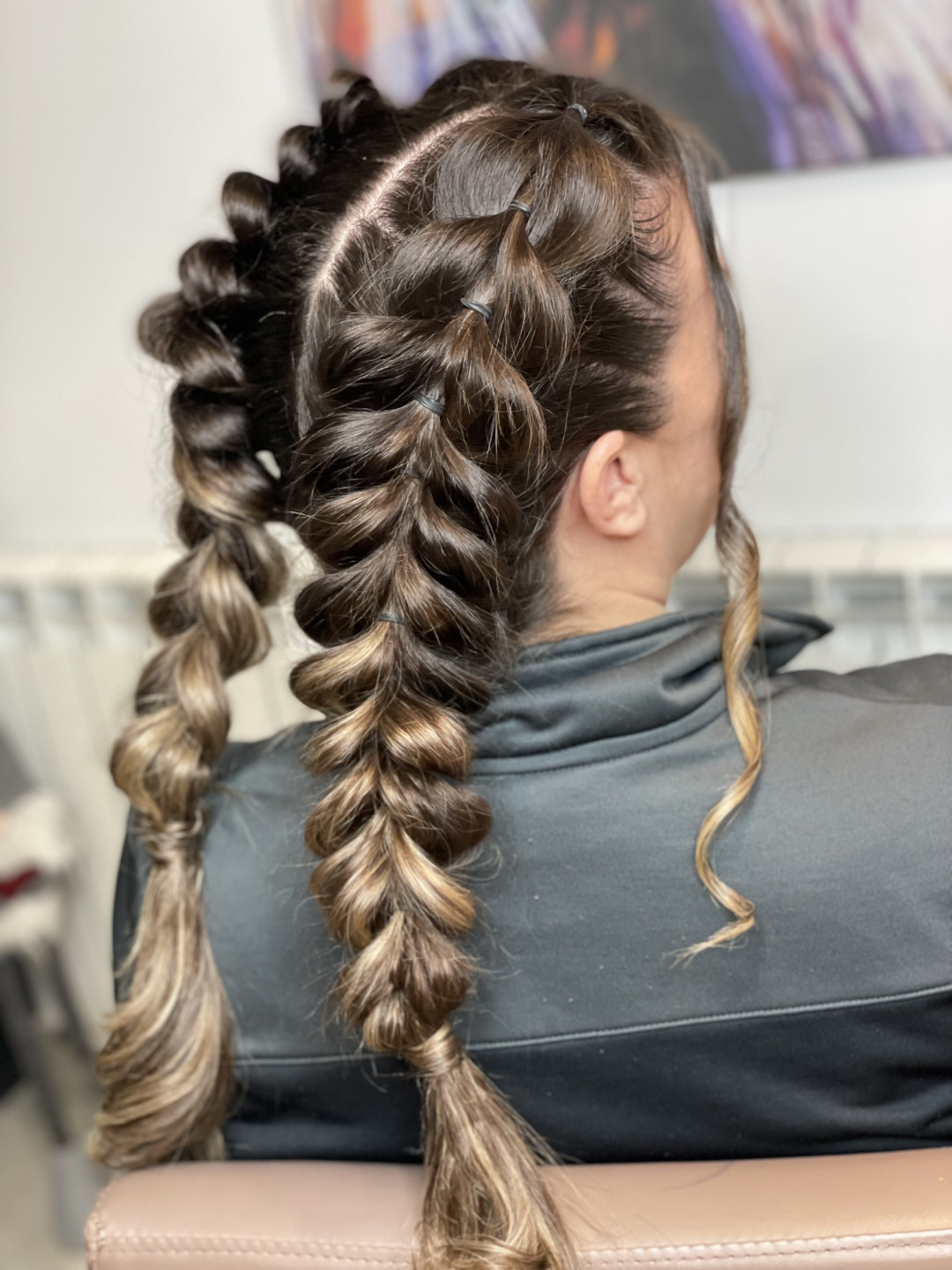 Kalax Studio Lepote #beograd Svečane i frizure za svadbu Svečana frizura - kosa srednje dužine