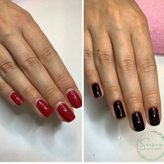 Sensus #beograd Manikir Manikir + gel lak gel lak nakon tri nedelje