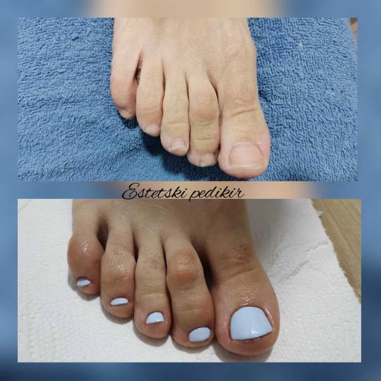 Krasiva #beograd Estetski pedikir Estetski pedikir + gel lak( boja, french)