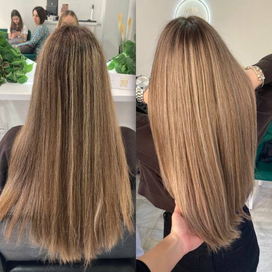 Atelje Glossy Hair #beograd Pramenovi Pramenovi na foliju - duga kosa