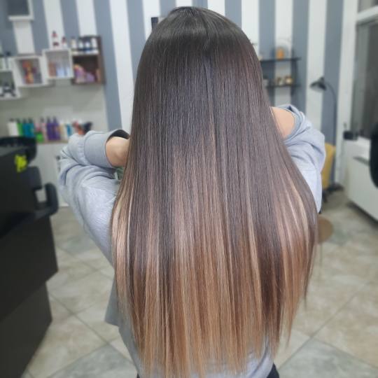 Hair studio mii #beograd Pramenovi Pramenovi na foliju - duga kosa