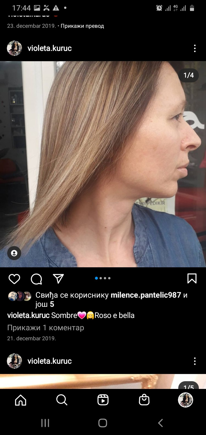 Dodir Lepote #novisad Pramenovi Pramenovi na foliju + preliv + šišanje + feniranje - duga kosa