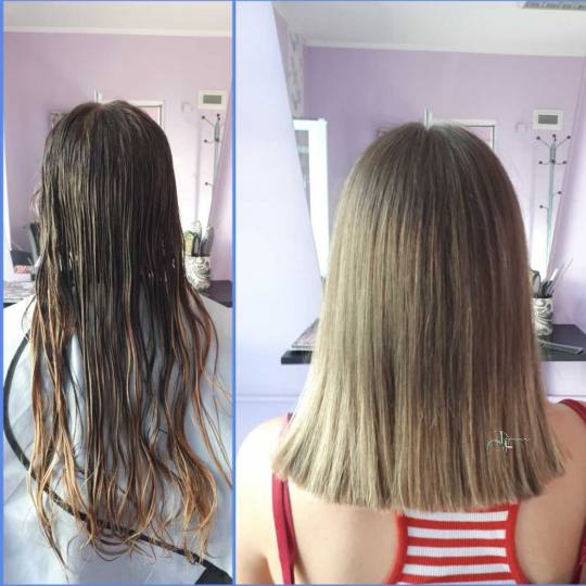 Jovana + #beograd Žensko šišanje Žensko šišanje + feniranje na ravno / lokne - ekstra duga kos