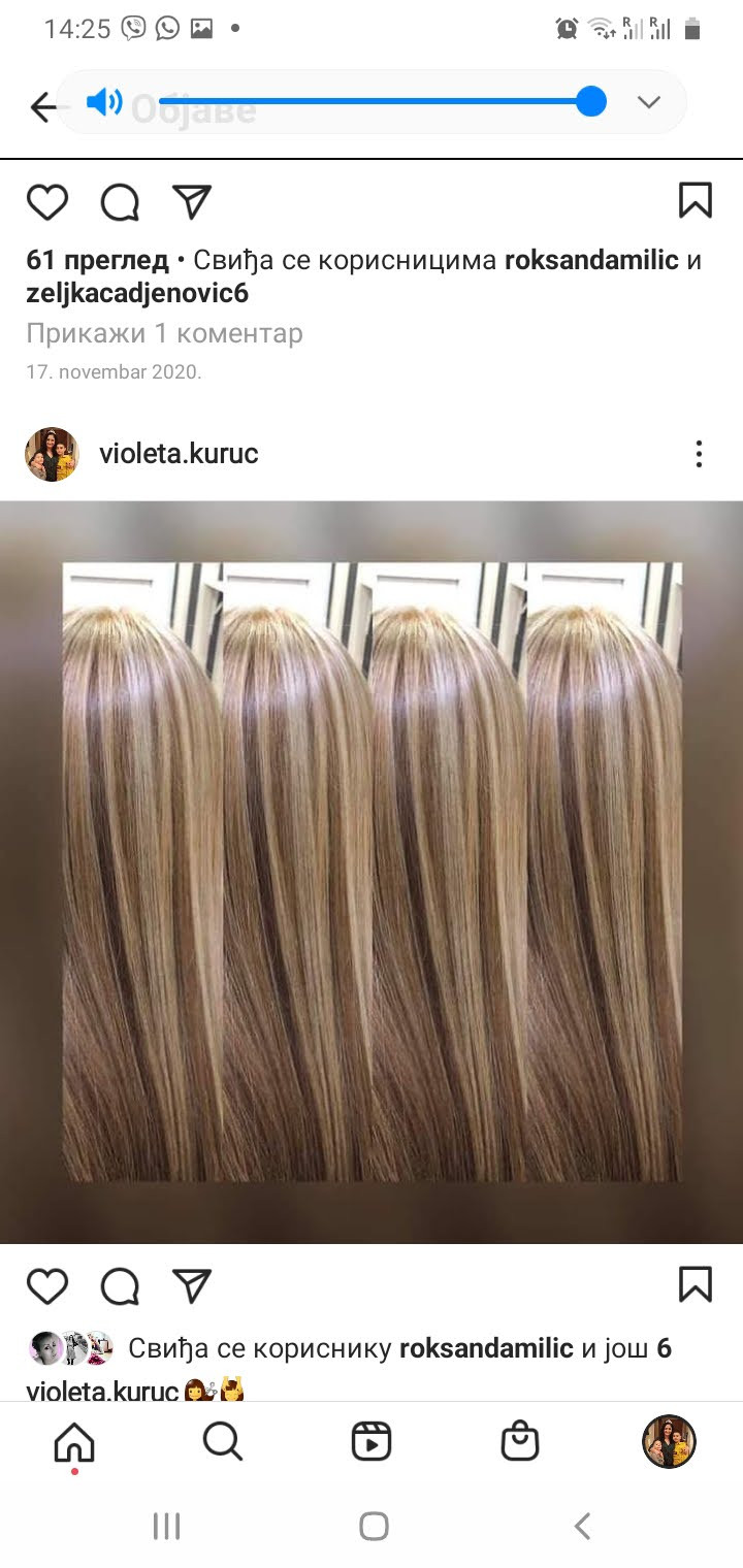 Dodir Lepote #novisad Pramenovi Pramenovi na foliju + preliv + šišanje + feniranje - duga kosa