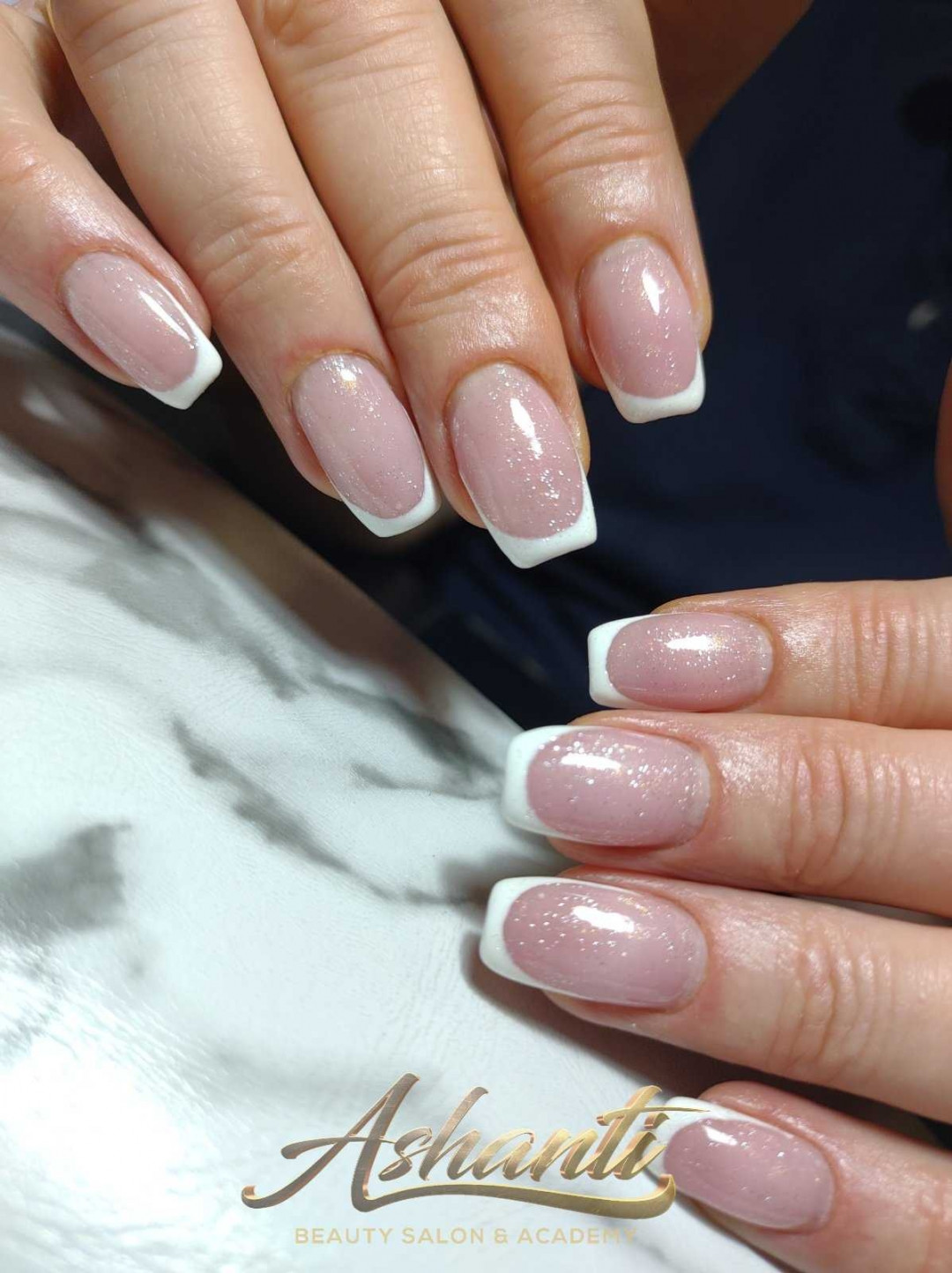Ashanti Beauty Salon & Academy #beograd Izlivanje noktiju Izlivanje noktiju gelom - french