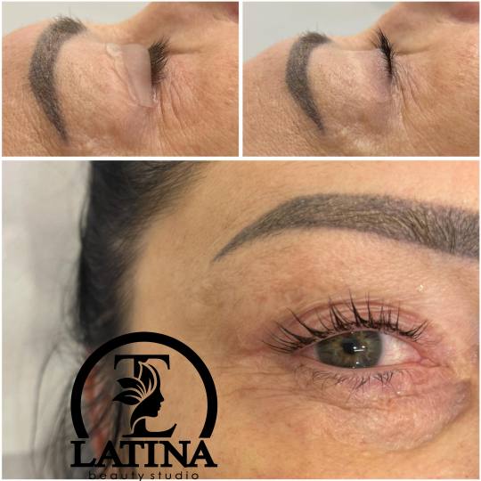 Latina beauty studio #beograd Trepavice Lash lift + botox + farbanje trepavica