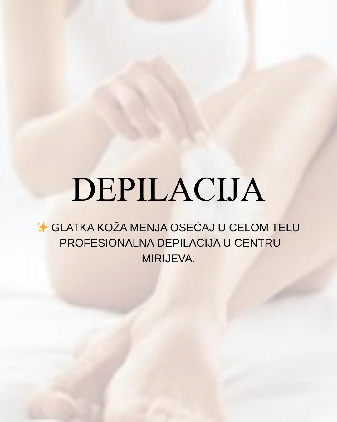 Beauty & Fashion #beograd Depilacija nogu Depilacija pola nogu + brazilska depilacija toplim voskom - za dame