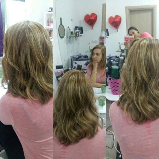 Pour Elle studio #beograd Pramenovi Pramenovi na kapu - jedna boja / blanš + preliv - kosa srednje 