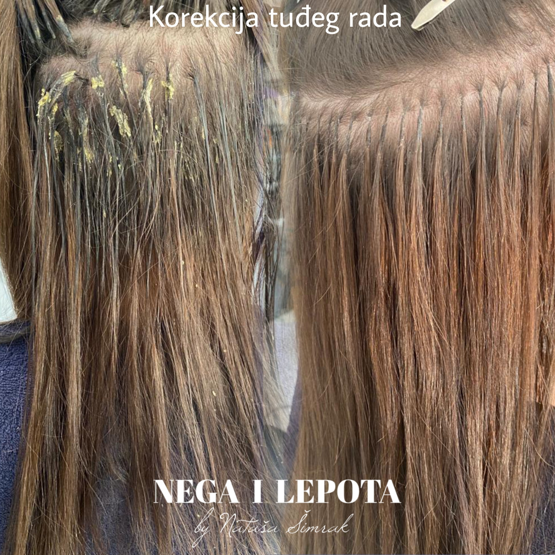 Nega i lepota NS 1 #novisad Nadogradnja kose Uslužna nadogradnja kose - keratin / kapsule - 150 pramenova