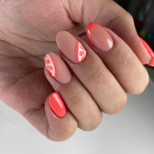 LB Nailtech Studio #nis Izlivanje noktiju Korekcija izlivanja noktiju gelom - M dužina Nokti