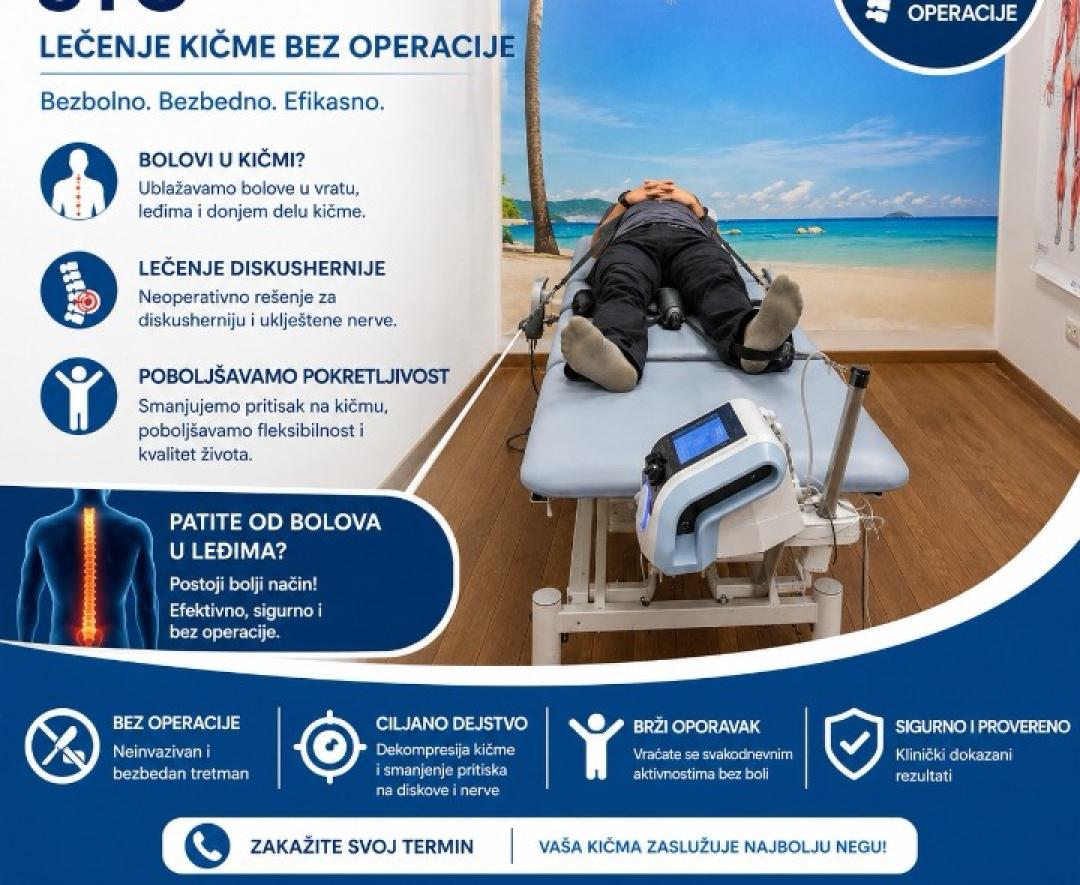 Trakcioni sto - dekompresija + lečenje kičme - Fizio Odmorko, Beograd Terapeutski tretmani Wellness Terapeutski tretmani, Beograd, Zemun Gornji grad, Zemun polje, Altina, Galenika, Batajnica