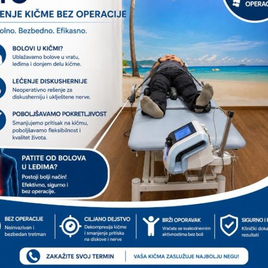 Fizio Odmorko #beograd Terapeutski tretmani Trakcioni sto - dekompresija + lečenje kičme