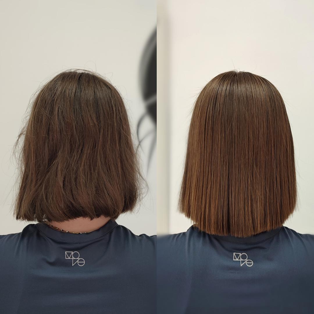 Keratinsko ispravljanje - srednja dužina (paž) - Infinity Hair, Novi Sad Ispravljanje kose Frizerski saloni Ispravljanje kose, Novi Sad, Grbavica, Liman, Adamićevo naselje