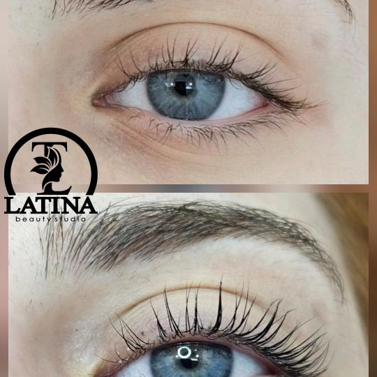 Latina beauty studio #beograd Trepavice Lash lift + farbanje trepavica