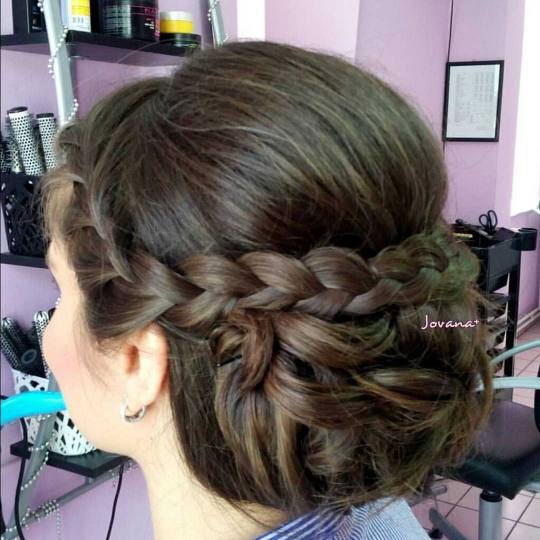 Jovana + #beograd Svečane i frizure za svadbu Svečana frizura - duga kosa