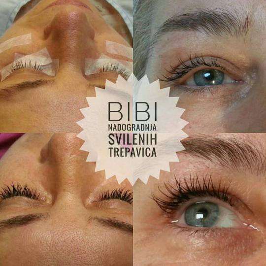 Bibi beauty centar #beograd Trepavice Nadogradnja svilenih trepavica - 3300 din