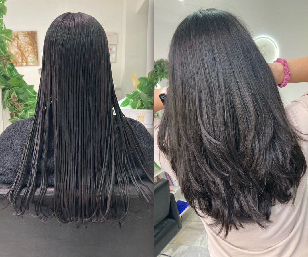 Atelje Glossy Hair #beograd Feniranje i stilizovanje Glossy paket - Žensko šišanje + feniranje + ampula - duga / ekstra duga kosa