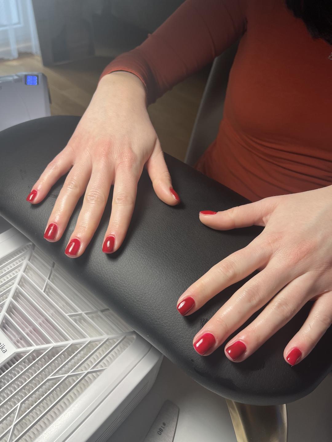 Amelini beauty concept #beograd Gel lak Manikir + gel lak RUBER baza + boja