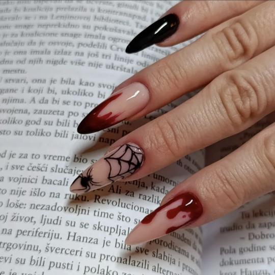 Noir artistry studio #beograd Izlivanje noktiju Dual forme izlivanje - L/XL dužina