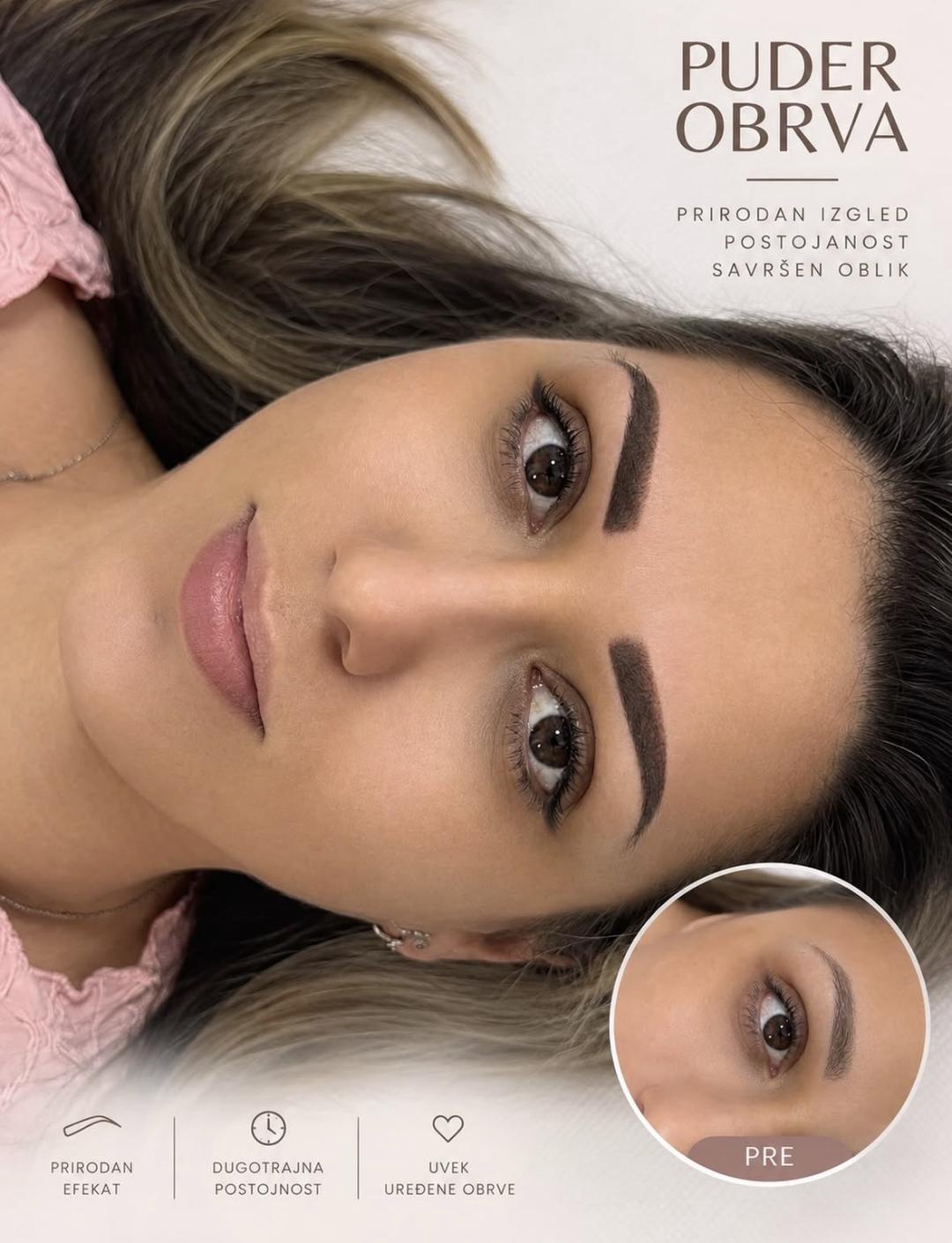 Beauty by Tamara #beograd Obrve Akcija Puder obrve