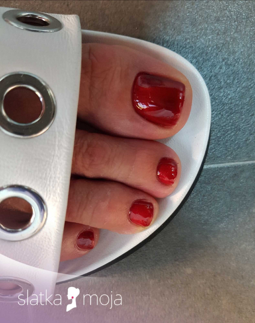 Estetski pedikir + gel lak - Slatka moja, Beograd Gel lak Nokti Gel lak, Beograd, Novi Beograd blokovi, Belville, Savski kej