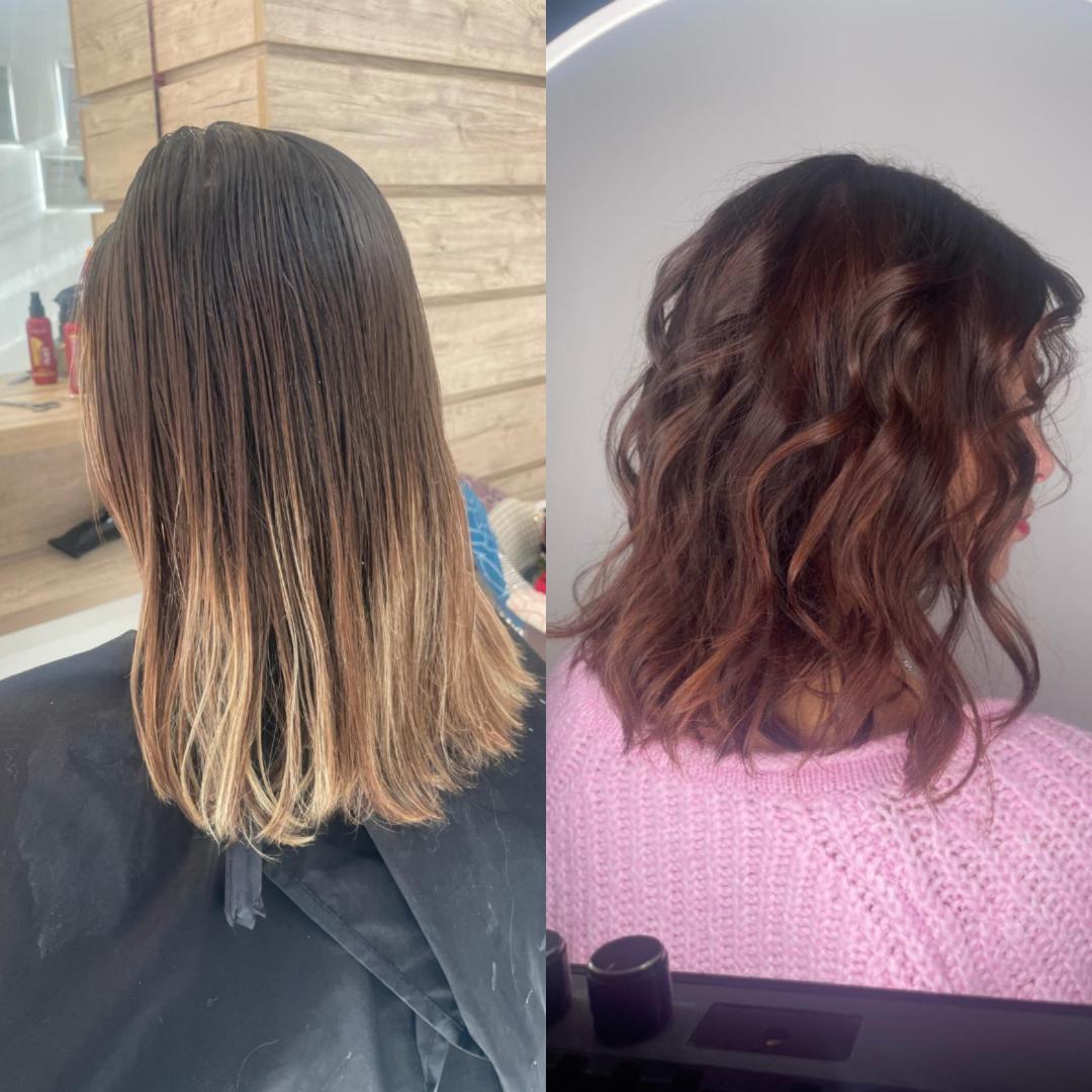 Farbanje cele dužine - duga kosa - Kardashians Beauty Style, Novi Sad Farbanje kose Frizerski saloni Farbanje kose, Novi Sad, Centar - Stari grad