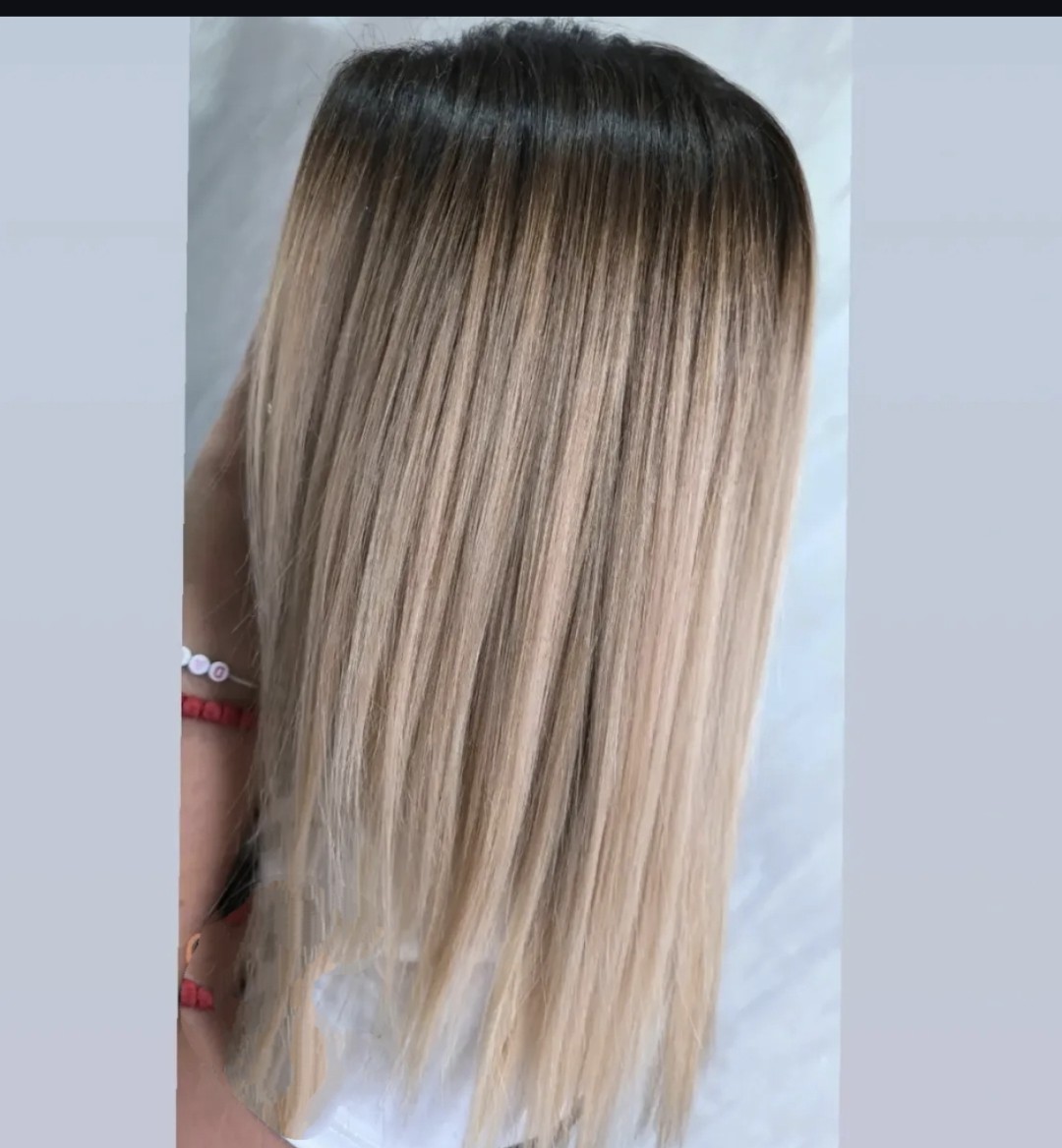 Studio lepote S #beograd Ombre, sombre, balayage Ombre / sombre / balayage + preliv + feniranje - kosa srednje dužine