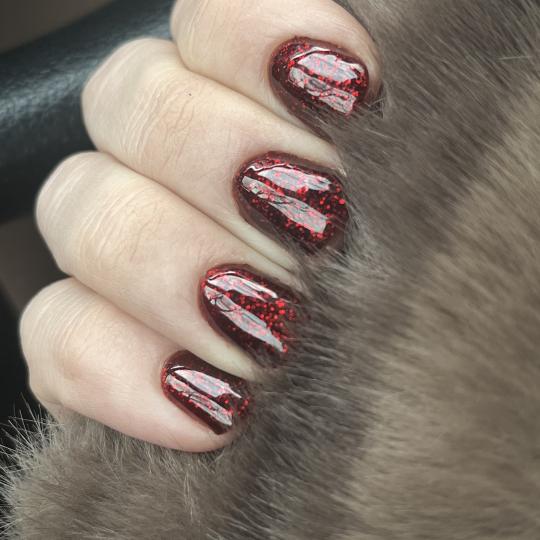 La Hermosa Beauty Studio #beograd Korekcija noktiju Korekcija ojačavanja noktiju gelom