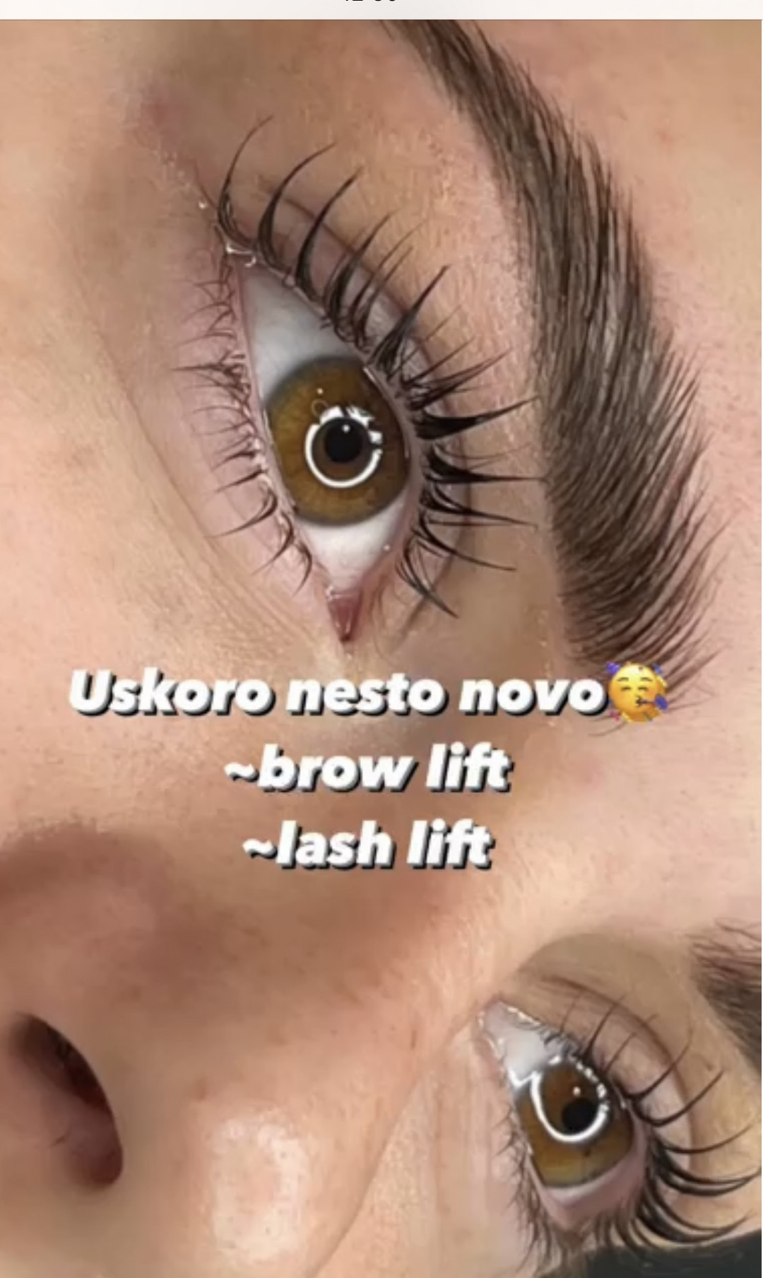 Kod Mačeta #beograd Obrve Brow lift + lash lift
