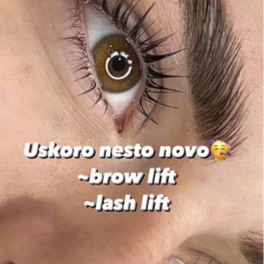 Kod Mačeta #beograd Obrve Brow lift + lash lift