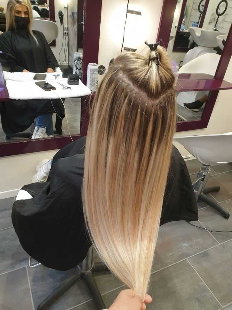 Alfaparf Studio Ada Mall #beograd Nadogradnja kose Nadogradnja kose keratinom / mikroring tehnikom - po pramenu