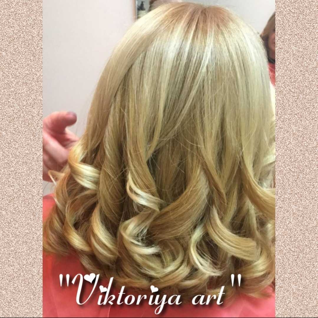 Victoriya Art #beograd Feniranje i stilizovanje Feniranje na lokne - kosa srednje dužine