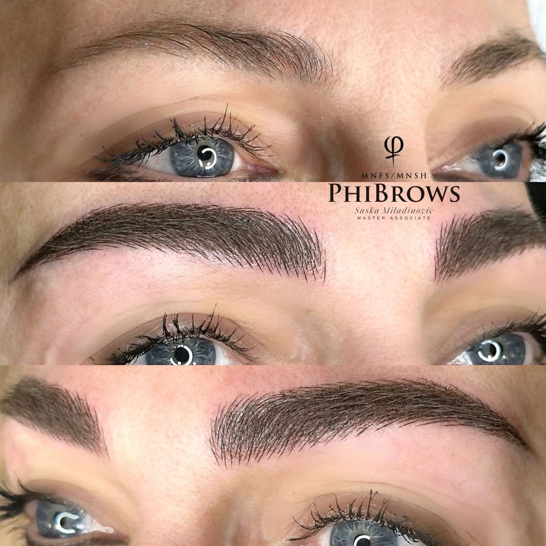 Esthetique Privé #beograd Trajna šminka Trajna šminka obrva - PHI BROWS MICROBLADING