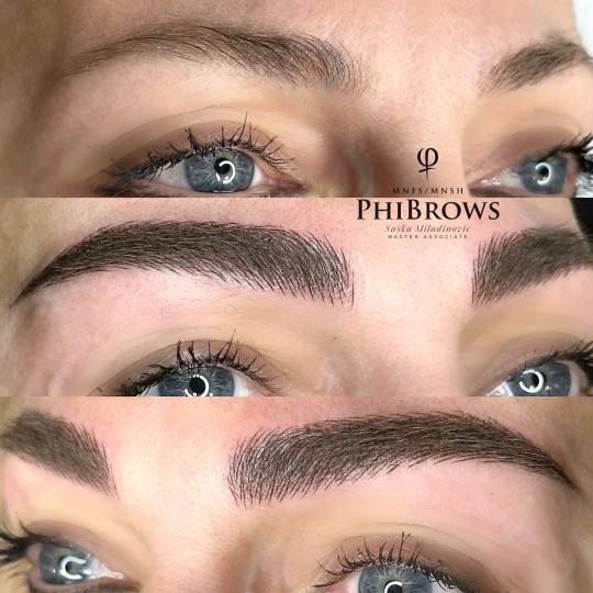 Esthetique Privé #beograd Trajna šminka Trajna šminka obrva - PHI BROWS MICROBLADING