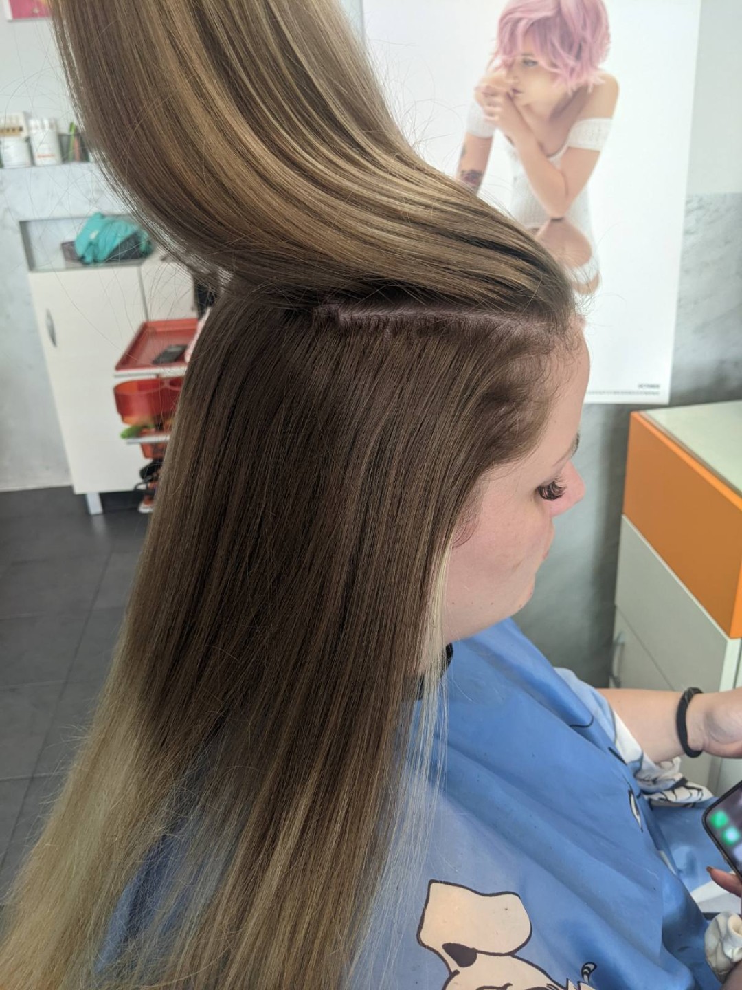 MM Twins #nis Pramenovi Pramenovi na foliju / Balayage - ekstra duga kosa