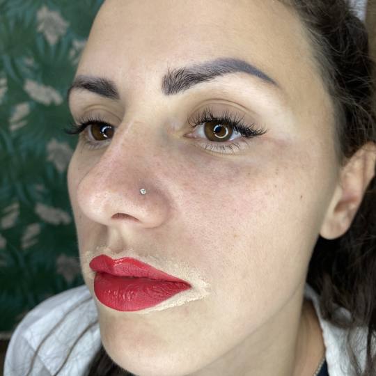 Frančeska beauty studio #novisad Proba za trajnu sminku usana.